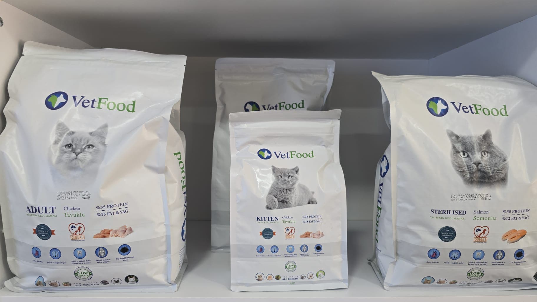 VetFood Kedi Mamaları (Adult, Kitten, Sterilised)